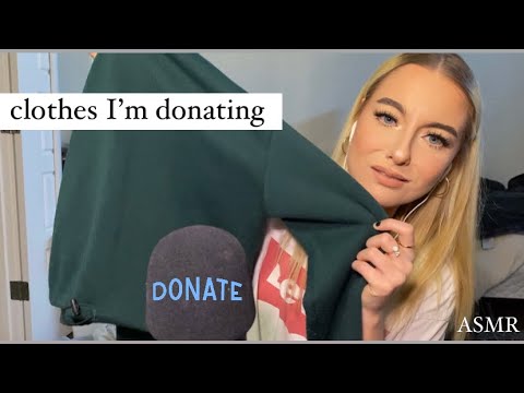 ASMR | clothes I'm donating