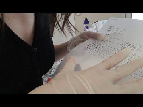 ASMR doctor appointment - giving you an allergy test - personal attention (whispered)