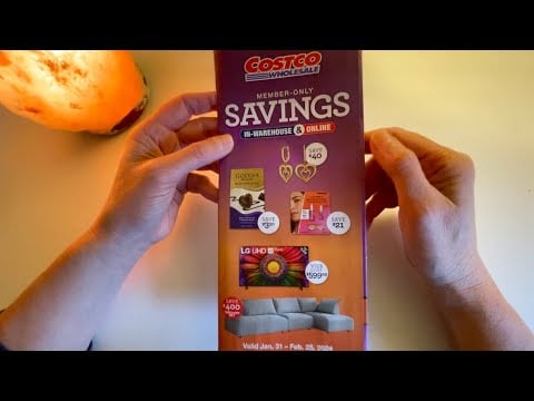 ASMR Costco Wholesale Members Only Sale Ad Flip Through ~ with Hard Candy / Soft Spoken