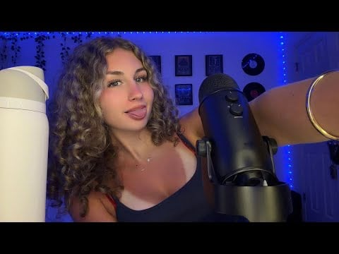 ASMR// CLOSE UP CLICKY WHISPERS & MOUTH SOUNDS (VERY TINGLY)