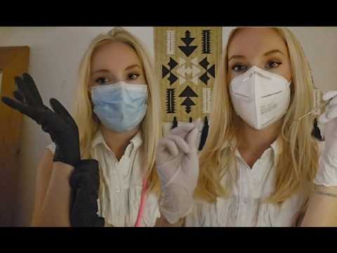 ASMR Dentist Doctor medical appointment visit | face touching | personal attention latex gloves/mask