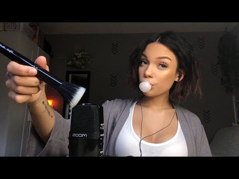 ASMR- Mic Brushing and Gum Chewing