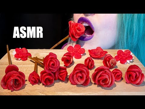 ASMR: EDIBLE GOLD ROSES, PETALS, PEDICELS, EDIBLE PAPER | Sugar Roses 🌹 ~ Relaxing [No Talking|V]😻