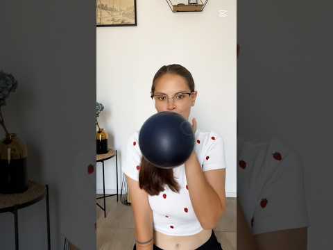 💙 Something about a blue balloon just hits different #asmr #balloon #poppballons #blowing #funny