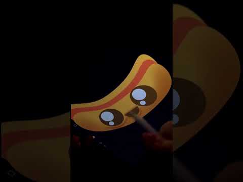 HOT DOG RYSOWANIE NA TABLECIE🤯 ASMR po polsku PROCREATE #shorts