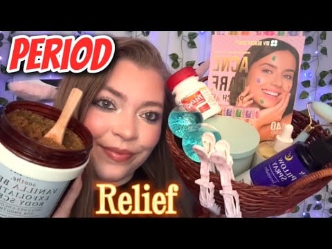 ASMR 🩸For That Time Of The Month🩸 (Skincare to help you RELAX & RELIEVE those cramps 🩷)