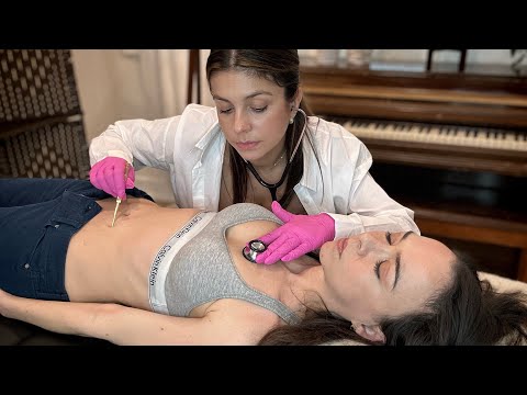 ASMR Unintentional Cardiac Exam & Abdominal Assessment with @ilovekatieasmr