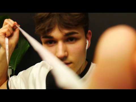 taking your measurements (visual + Mouth Sounds ASMR)