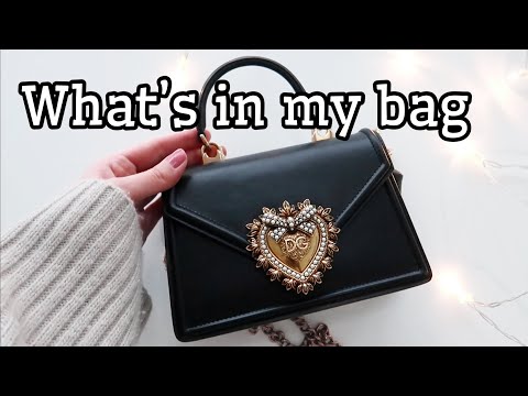 WHAT'S IN MY BAG - Dolce Gabbana Devotion bag - MITÄ ON MINUN LAUKUSSA? ЧТО В МОЕЙ СУМКЕ?