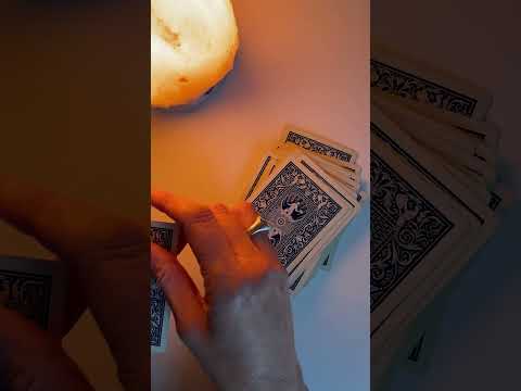 Counting a deck of cards with rain in the background #asmr