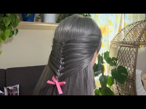 ASMR | Summer Braid Hairstyles | Hairstyling - Perfectionist - Finishing Touches with Whispering 🤣