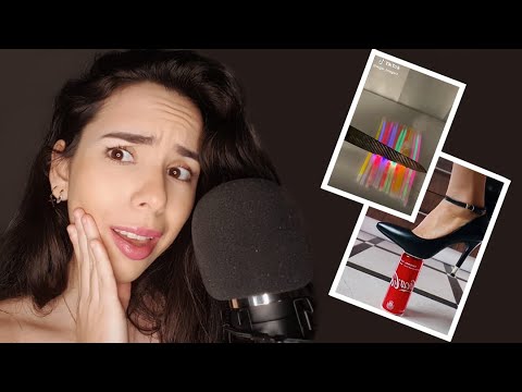 ASMR *REAGINDO A TIKTOKS SATISFATÓRIOS E RELAXANTES* (Reacting To ASMR Tiktoks)