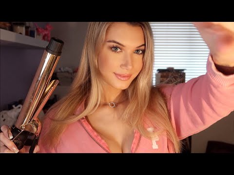 ASMR Curling Your Hair💜