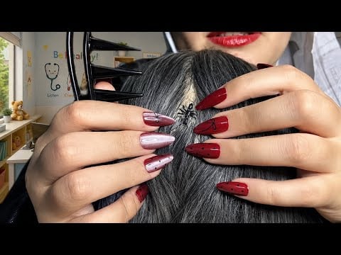 ASMR Nurse Checks Up On You Lice (bugs plucking)