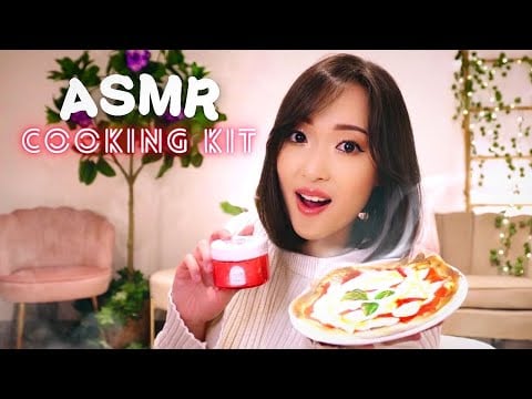 ASMR COOKING KIT 🍕 On prépare une PIZZA avec... du SLIME 👩🏼‍🍳✨