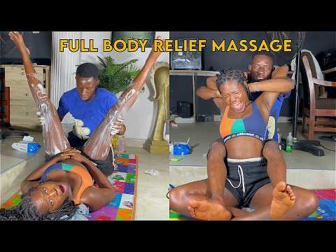 ASMR full body Massage Chest Therapy, Feet Tingling and Armpits Neck & Shoulder and back massage