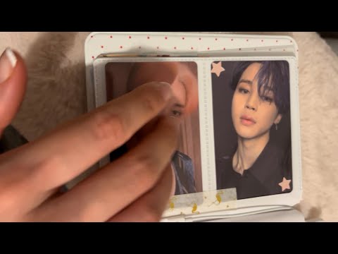 i tried ASMR… with my bts photocards