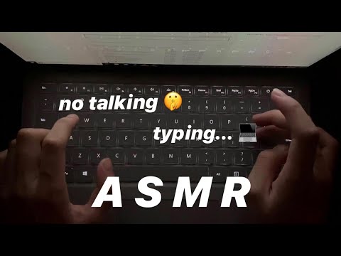 ASMR KEYBOARD TYPING- no talking 🤫🌻 (read description)