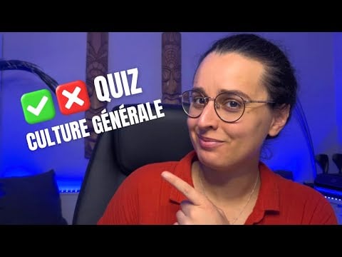 ASMR | QUIZ DE CULTURE GÉNÉRALE ( 20 questions ) 🎓
