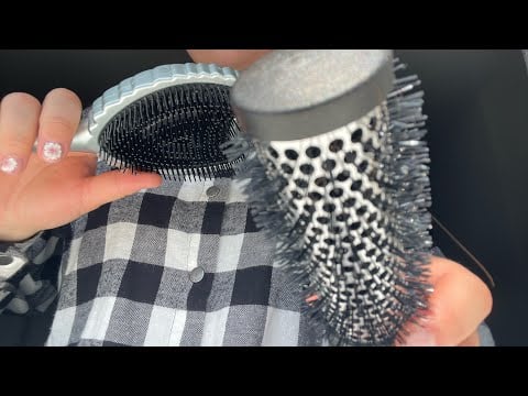 Lofi ASMR doing your hair 🎀 brushing, curling & invisible clips 💕 no talking