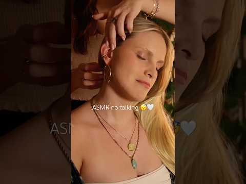 ASMR soft face touching & scratching 🤍 no talking 😴#asmr #asmrsounds #asmrnotalking