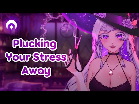 ASMR Plucking Your Stress and Negativity ✂️💜 Plucking, Snipping, Pulling Bad Thoughts For Your Sleep