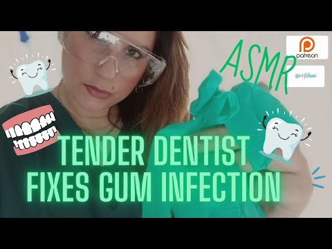 [ASMR TENDER DENTIST] DENTAL EXAM and teeth cleaning  #roleplay #dentist #asmrdentist #glovesounds