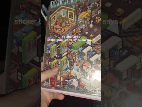 Suara Stiker Book yang enak dan relaxing menurutku.. ✨ #asmr #stickerbook