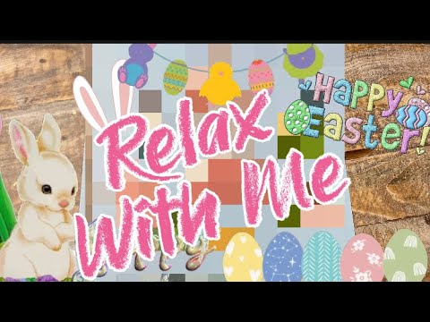 ASMR VISUAL & SOUND TRIGGERS: EASTER STICKER PUZZLE #459