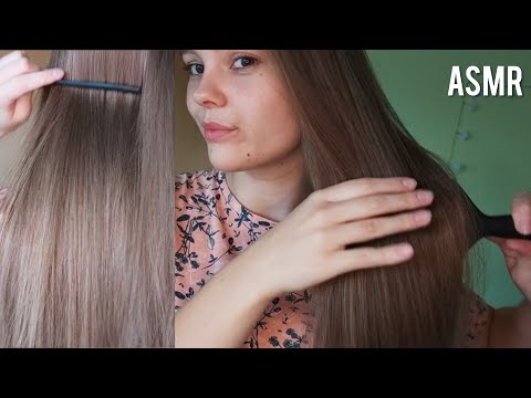 ASMR Hair Brushing & Combing (Relaxing Sounds, No Talking)