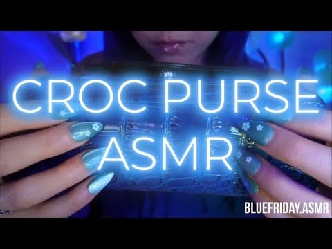 Croc Purse ASMR🩵(No Music)