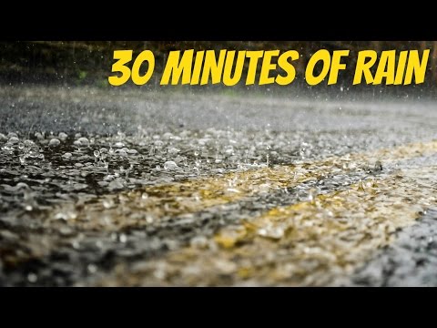 Binaural ASMR ♥ 30 Minutes of Relaxing Rain Sounds