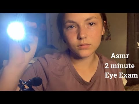 Asmr | 2 Minute Eye Exam (colors, numbers, lights +)