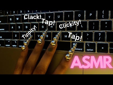 Gentle Background tingly triggers | ASMR XXL NAILS!