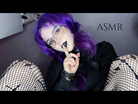 ⋅ ♰ obsessed goth girl examines you ASMR ♰ ⋅