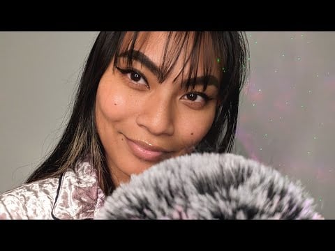 ASMR Whispering "Shhh" "It's Okay" "Goodnight" , Personal Attention , Fluffy Mic