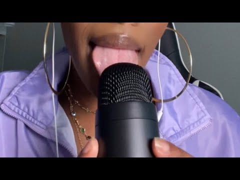 asmr wet mouth sounds visual triggers 