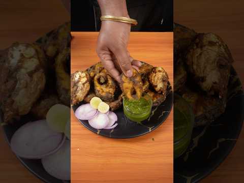 🔥 ASMR Fish Pakora | Crispy & Spicy 🐟 | Satisfying Frying Sounds | No Talking #shorts #asmr