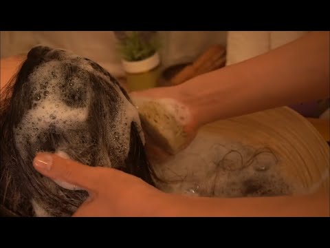 Asmr lavando seu cabelo asmr caseiro