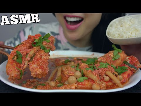 ASMR *COOKING KING CRAB + MUSHROOMS + TOBIKO EGGS (EATING SOUNDS) NO TALKING | SAS-ASMR