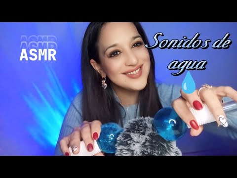 ASMR / MASAJE CON SONIDOS DE AGUA RELAJANTE 💧