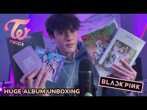 ASMR kpop album unboxing ✨-Twice and Blackpink albums- 💿🎵