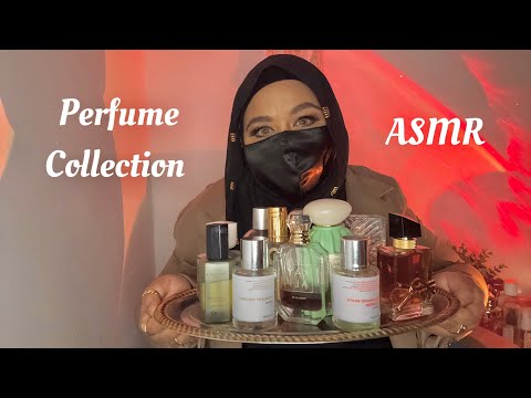 ASMR - My Perfume Collection / Glass Tapping,Scratching , Rambling 🤍✨ 