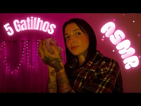 ASMR 5 gatilhos para formigar o cérebro (bem escurinho) 
