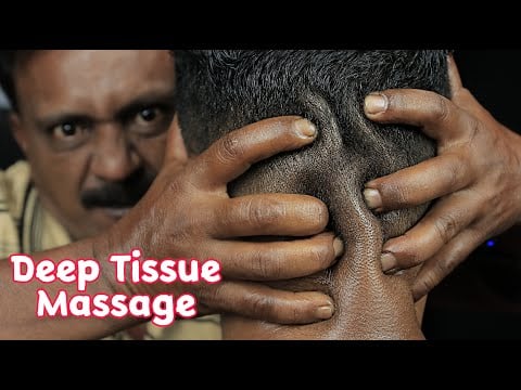 Deep Tissue Head Massage For Insomnia Cure | ASMR Head Massage With Neck Crack By Big Eyes Barber