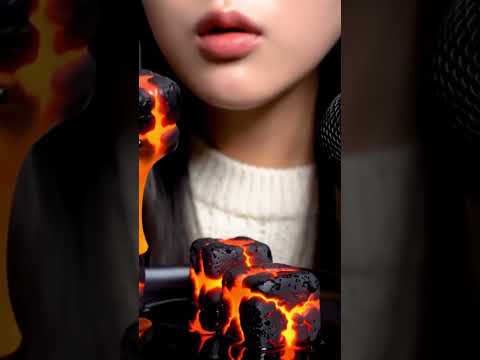 Eating Lava Cubs #mouthsounds #eatingsounds #asmrsounds