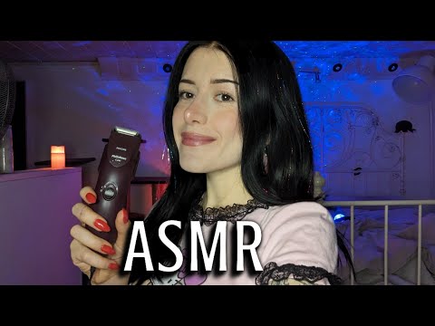 ASMR 💜 - men's haircut and beard trimming