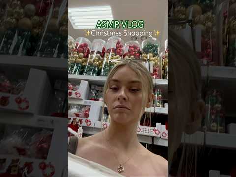 ASMR Christmas Shopping 🎄✨#asmr #christmas #vlog