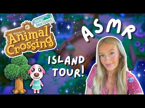 ASMR Late Night Playing Animal Crossing New Horizons🎮🌳 Island Tour Part 2! (Soft Spoken) 🌙✨