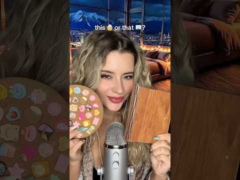 ASMR this🧁or that 📖? #asmr #thisorthat #tapping #book